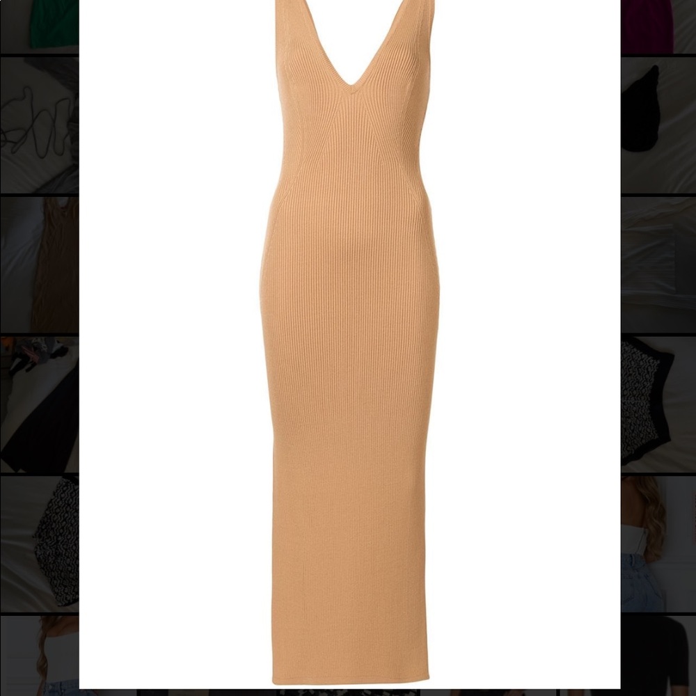 Ribbed maxi dress